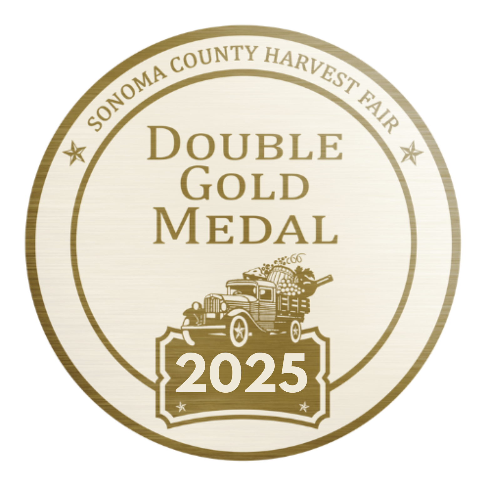 Double Gold Medal from the 2025 Sonoma County Harvest Fair for Buddy's Farms Honey and BeeBitas Honey Soda